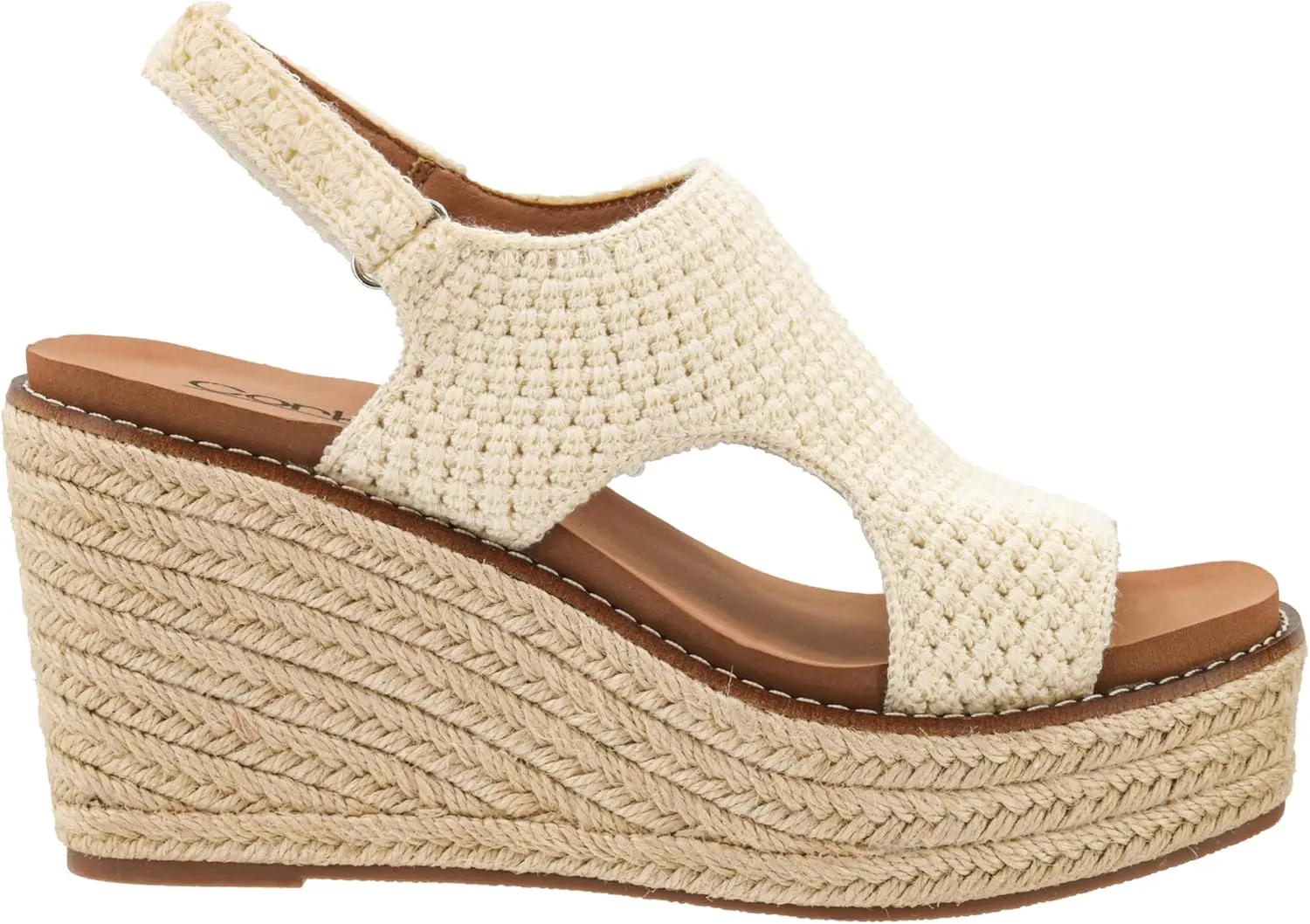 Corkys Footwear Women's Freddie Wedge Sandals with 3.75-Inch Heel and 2-inch Platform- Comfort-Enhancing EVA Insoles, and Stylish Jute Wrapped Bottom Design