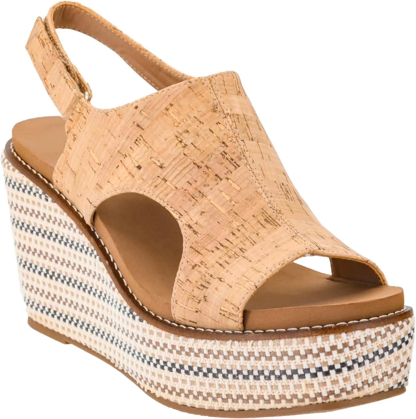 Corkys Footwear Women's Freddie Wedge Sandals with 3.75-Inch Heel and 2-inch Platform- Comfort-Enhancing EVA Insoles, and Stylish Jute Wrapped Bottom Design