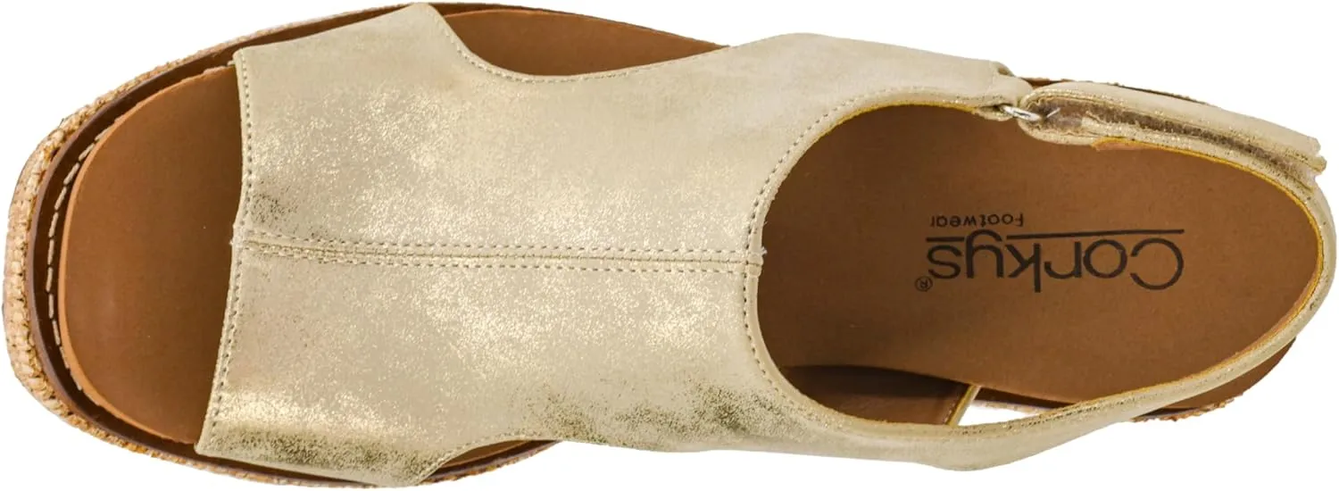 Corkys Footwear Women's Freddie Wedge Sandals with 3.75-Inch Heel and 2-inch Platform- Comfort-Enhancing EVA Insoles, and Stylish Jute Wrapped Bottom Design