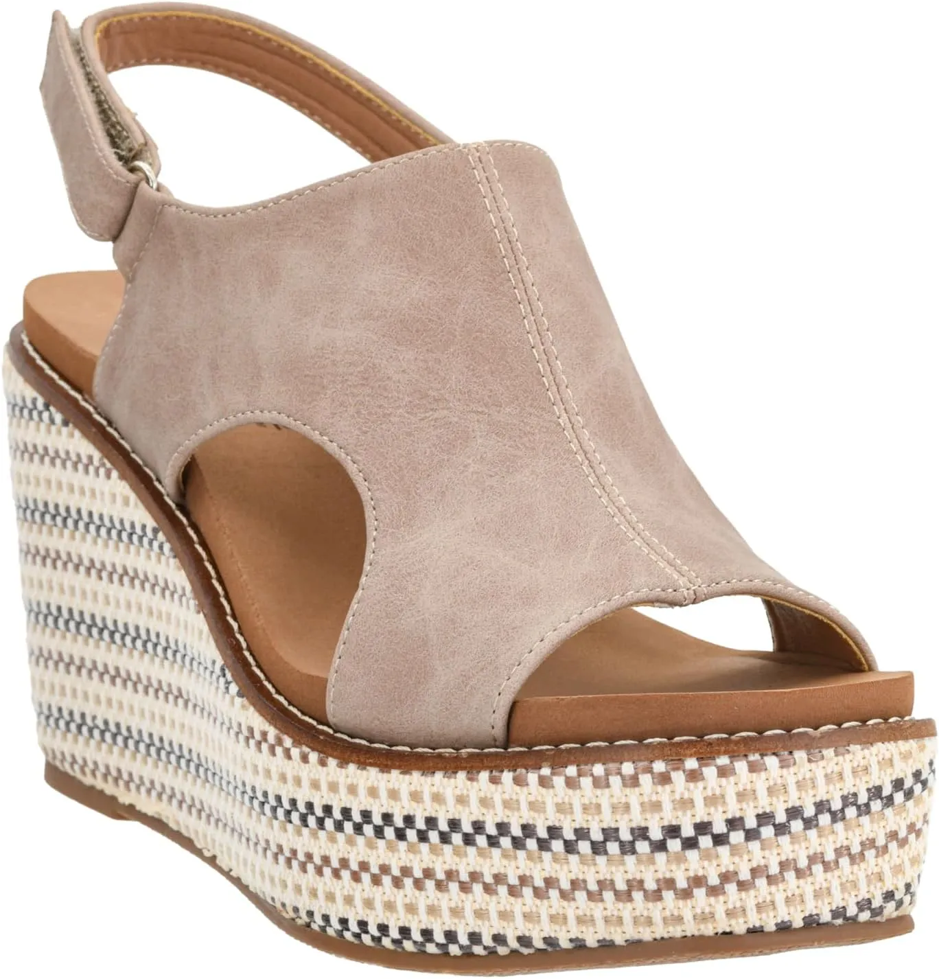 Corkys Footwear Women's Freddie Wedge Sandals with 3.75-Inch Heel and 2-inch Platform- Comfort-Enhancing EVA Insoles, and Stylish Jute Wrapped Bottom Design