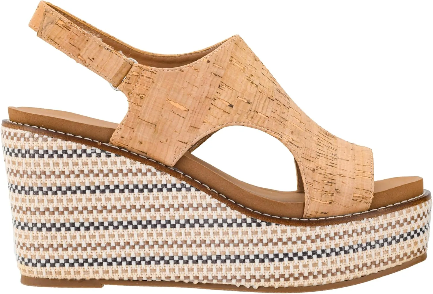 Corkys Footwear Women's Freddie Wedge Sandals with 3.75-Inch Heel and 2-inch Platform- Comfort-Enhancing EVA Insoles, and Stylish Jute Wrapped Bottom Design
