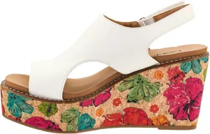 Corkys Footwear Women's Freddie Wedge Sandals with 3.75-Inch Heel and 2-inch Platform- Comfort-Enhancing EVA Insoles, and Stylish Jute Wrapped Bottom Design