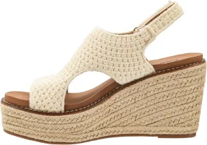 Corkys Footwear Women's Freddie Wedge Sandals with 3.75-Inch Heel and 2-inch Platform- Comfort-Enhancing EVA Insoles, and Stylish Jute Wrapped Bottom Design