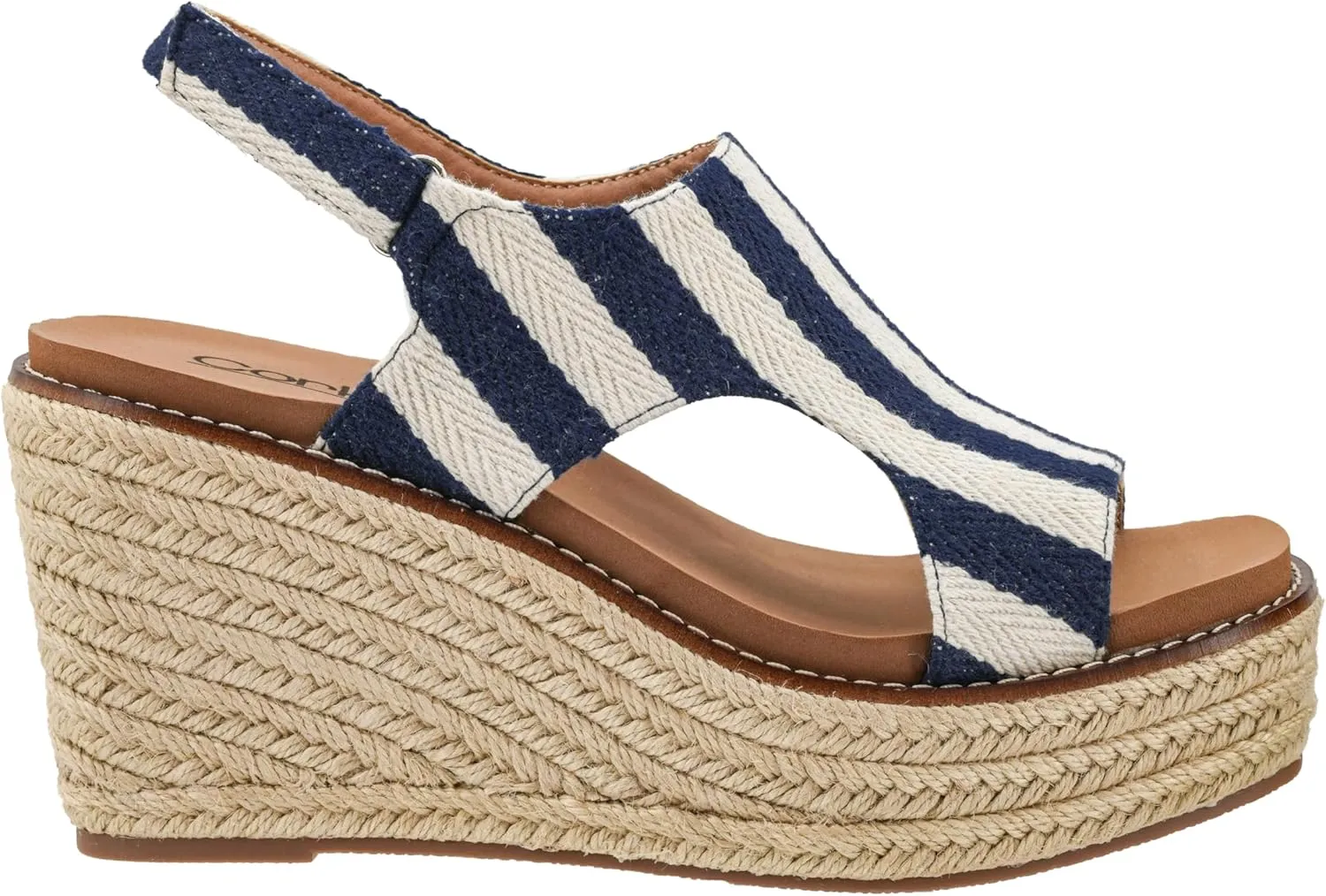 Corkys Footwear Women's Freddie Wedge Sandals with 3.75-Inch Heel and 2-inch Platform- Comfort-Enhancing EVA Insoles, and Stylish Jute Wrapped Bottom Design
