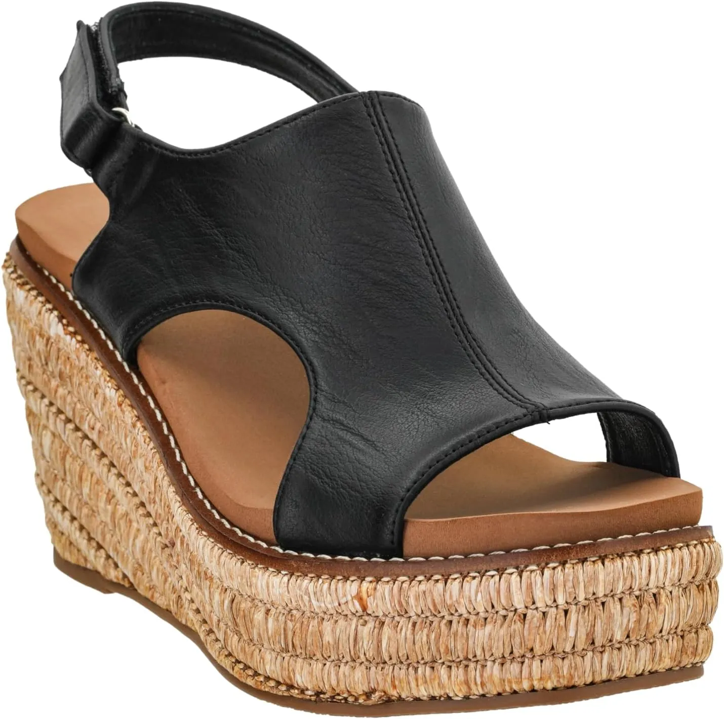 Corkys Footwear Women's Freddie Wedge Sandals with 3.75-Inch Heel and 2-inch Platform- Comfort-Enhancing EVA Insoles, and Stylish Jute Wrapped Bottom Design