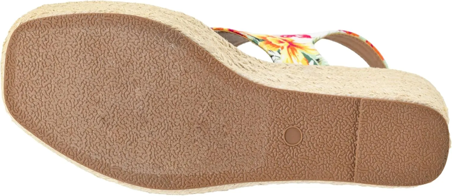 Corkys Footwear Women's Freddie Wedge Sandals with 3.75-Inch Heel and 2-inch Platform- Comfort-Enhancing EVA Insoles, and Stylish Jute Wrapped Bottom Design