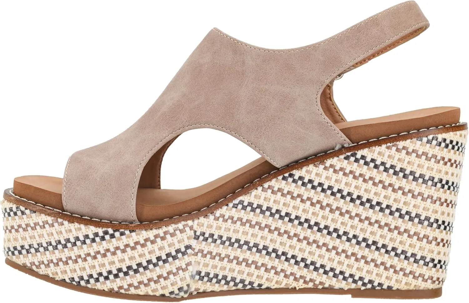 Corkys Footwear Women's Freddie Wedge Sandals with 3.75-Inch Heel and 2-inch Platform- Comfort-Enhancing EVA Insoles, and Stylish Jute Wrapped Bottom Design
