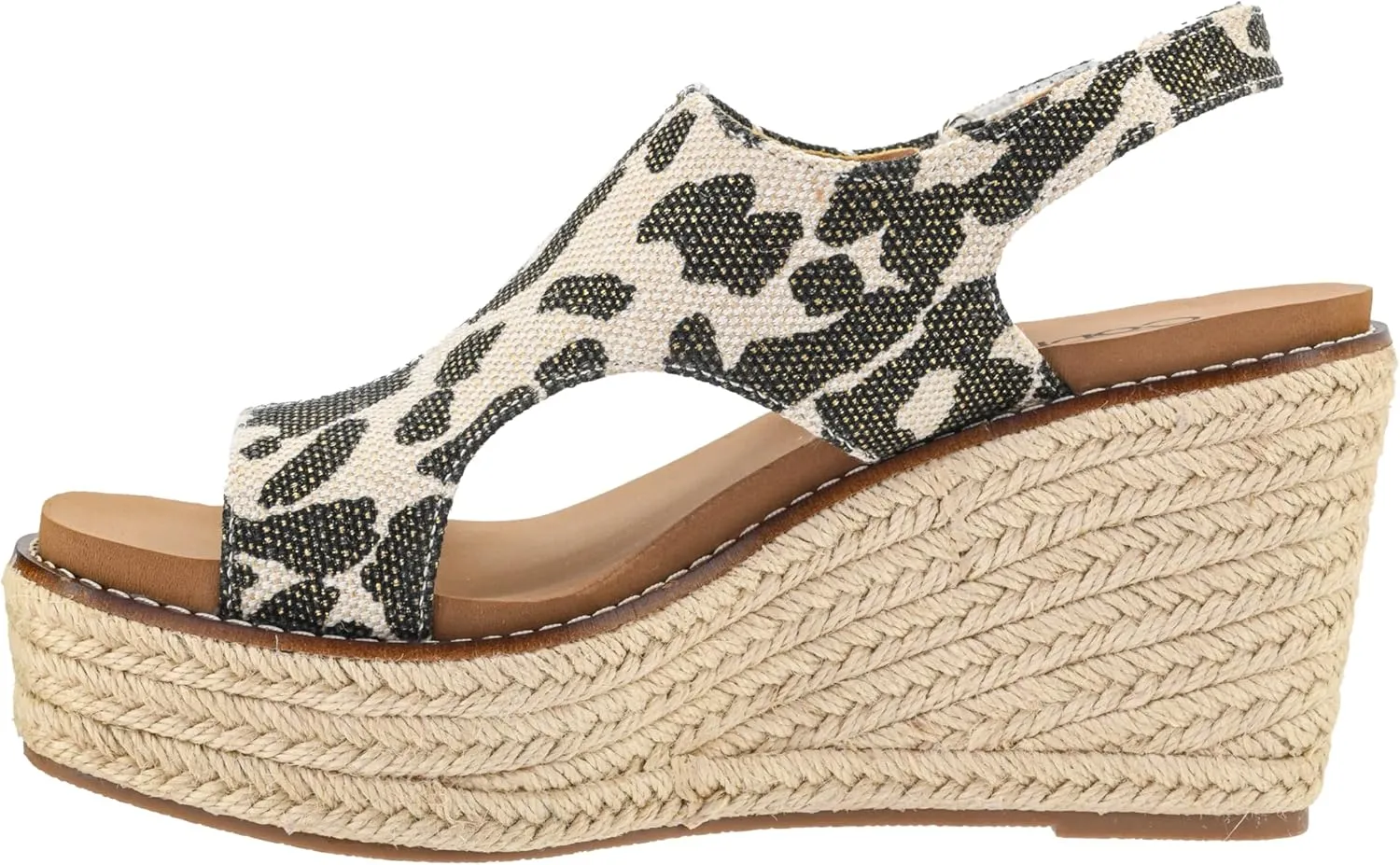 Corkys Footwear Women's Freddie Wedge Sandals with 3.75-Inch Heel and 2-inch Platform- Comfort-Enhancing EVA Insoles, and Stylish Jute Wrapped Bottom Design