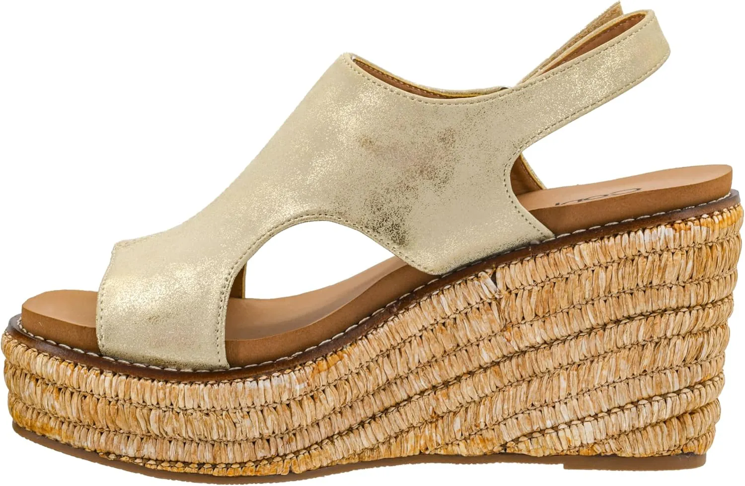 Corkys Footwear Women's Freddie Wedge Sandals with 3.75-Inch Heel and 2-inch Platform- Comfort-Enhancing EVA Insoles, and Stylish Jute Wrapped Bottom Design