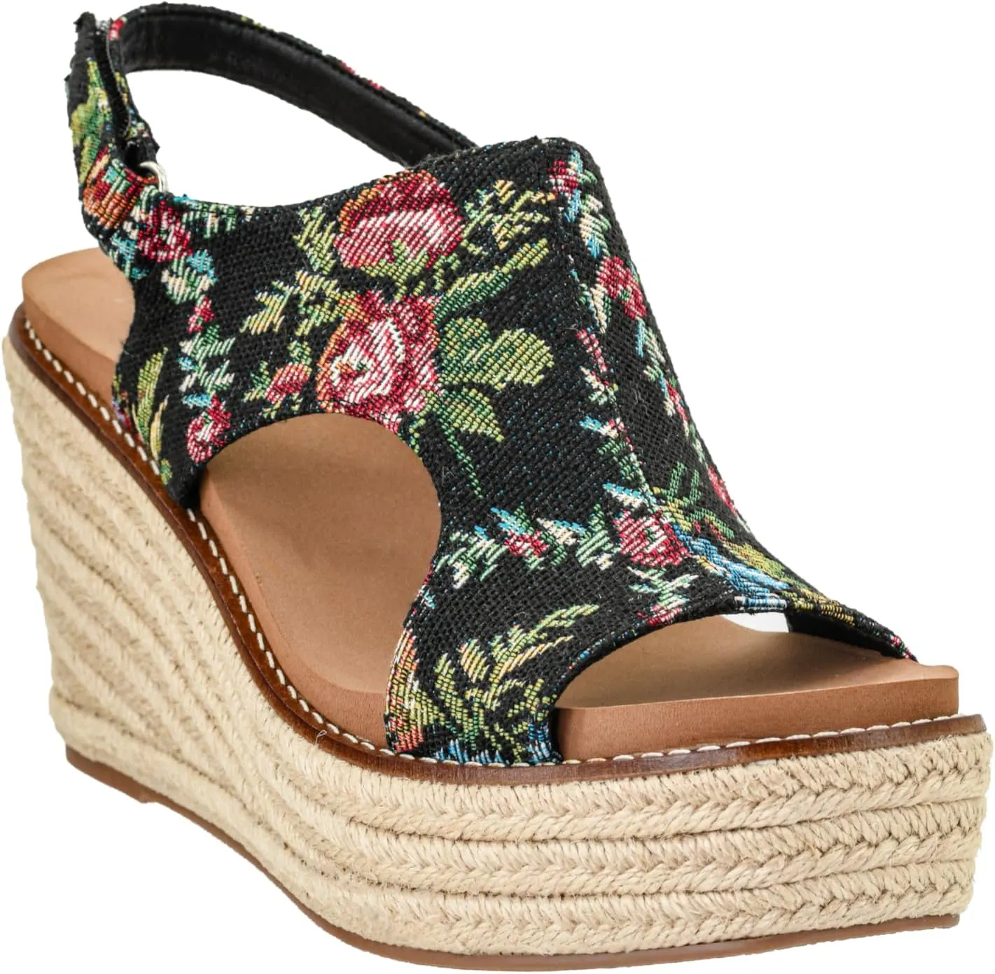 Corkys Footwear Women's Freddie Wedge Sandals with 3.75-Inch Heel and 2-inch Platform- Comfort-Enhancing EVA Insoles, and Stylish Jute Wrapped Bottom Design