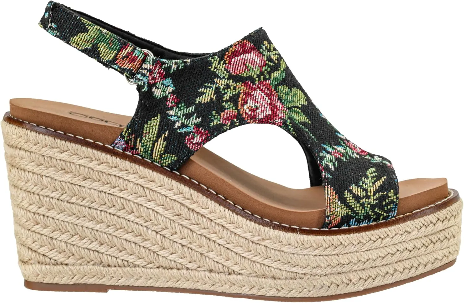 Corkys Footwear Women's Freddie Wedge Sandals with 3.75-Inch Heel and 2-inch Platform- Comfort-Enhancing EVA Insoles, and Stylish Jute Wrapped Bottom Design