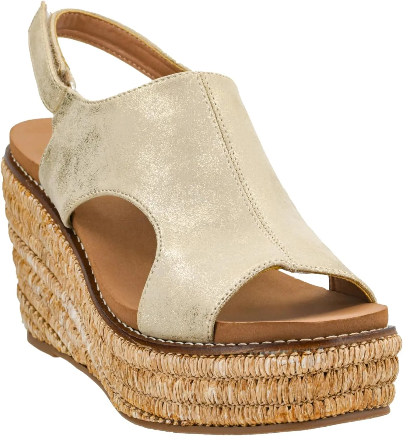 Corkys Footwear Women's Freddie Wedge Sandals with 3.75-Inch Heel and 2-inch Platform- Comfort-Enhancing EVA Insoles, and Stylish Jute Wrapped Bottom Design