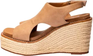 Corkys Footwear Women's Freddie Wedge Sandals with 3.75-Inch Heel and 2-inch Platform- Comfort-Enhancing EVA Insoles, and Stylish Jute Wrapped Bottom Design