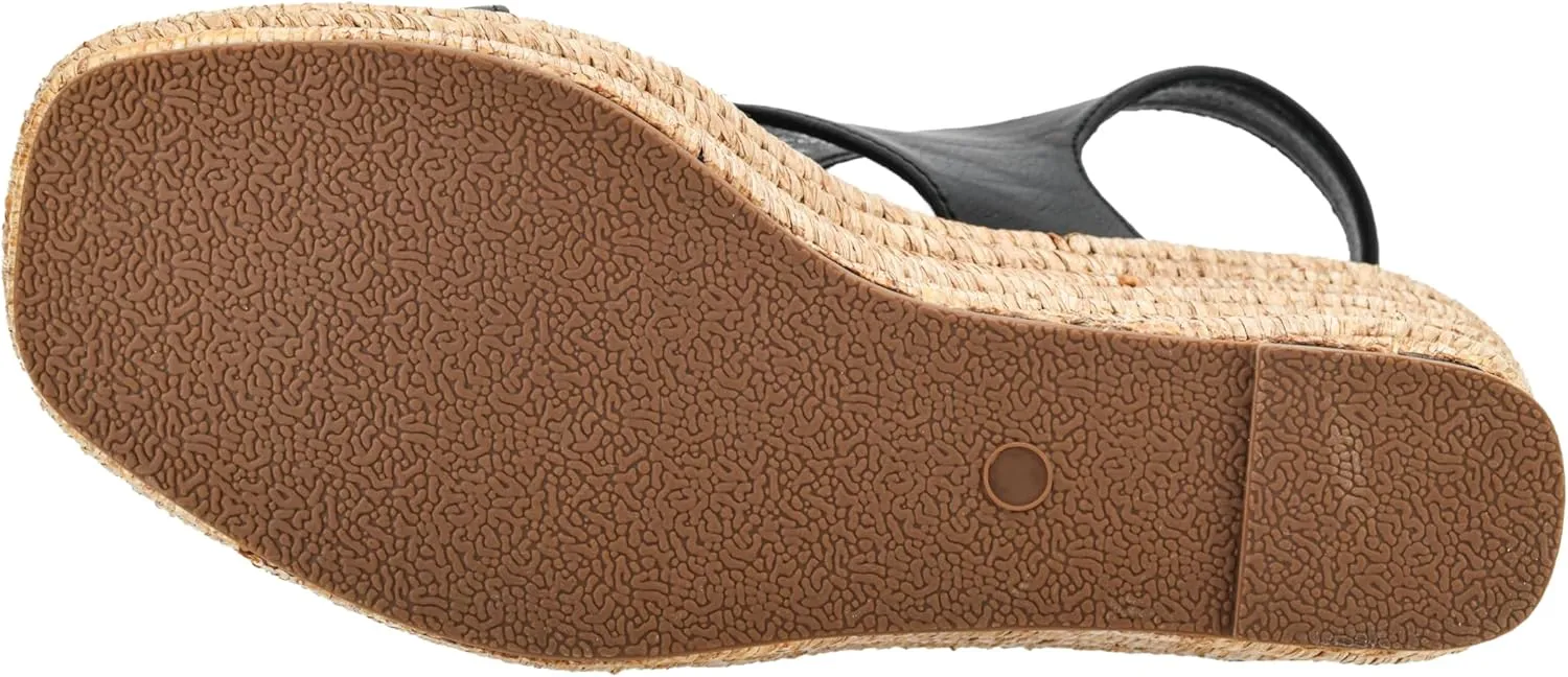 Corkys Footwear Women's Freddie Wedge Sandals with 3.75-Inch Heel and 2-inch Platform- Comfort-Enhancing EVA Insoles, and Stylish Jute Wrapped Bottom Design