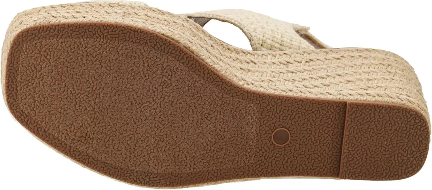 Corkys Footwear Women's Freddie Wedge Sandals with 3.75-Inch Heel and 2-inch Platform- Comfort-Enhancing EVA Insoles, and Stylish Jute Wrapped Bottom Design