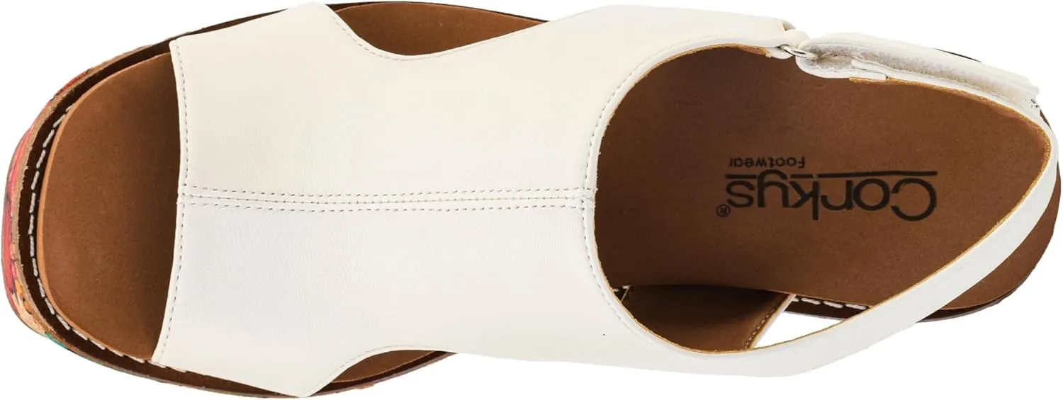 Corkys Footwear Women's Freddie Wedge Sandals with 3.75-Inch Heel and 2-inch Platform- Comfort-Enhancing EVA Insoles, and Stylish Jute Wrapped Bottom Design