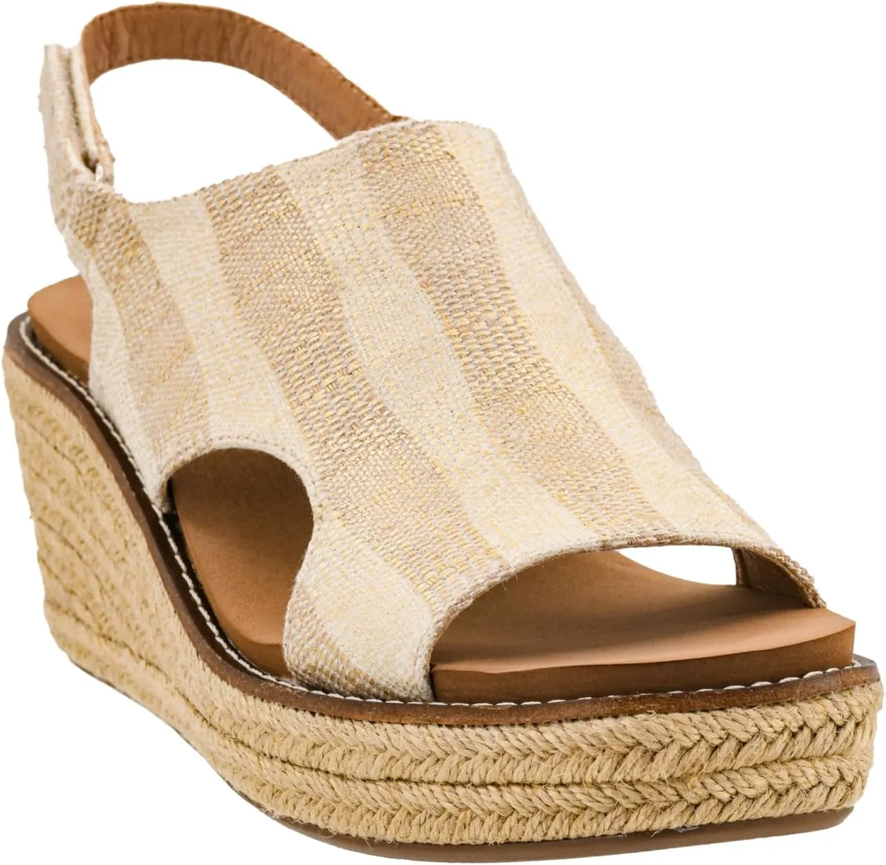 Corkys Footwear Women's K Bye Wedge Sandals with 3-Inch Heel - Comfort-Enhancing EVA Insoles, Hook and Loop Closure, and Stylish Jute Wrapped Bottom Design