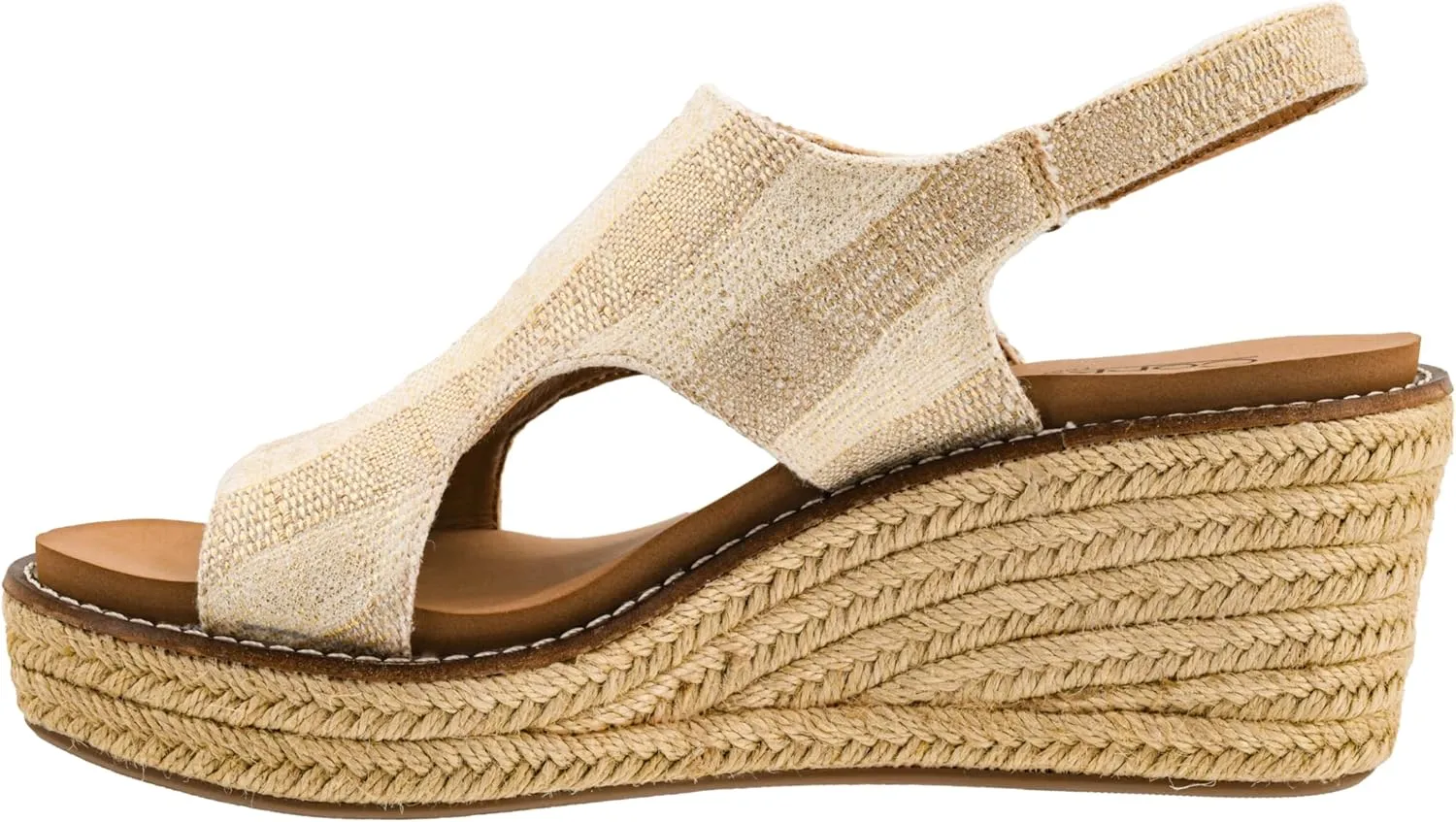 Corkys Footwear Women's K Bye Wedge Sandals with 3-Inch Heel - Comfort-Enhancing EVA Insoles, Hook and Loop Closure, and Stylish Jute Wrapped Bottom Design