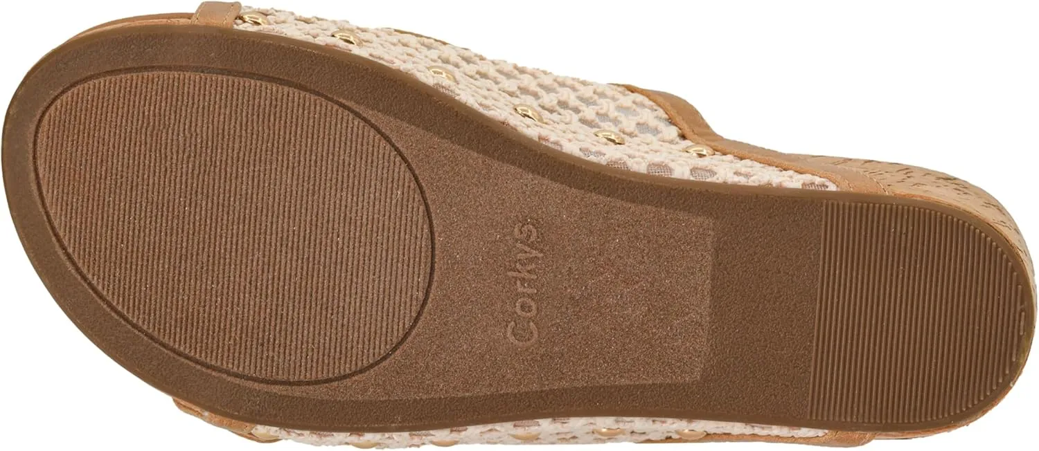 Corkys Footwear Womens Main Squeeze Wedge - Featuring a 2.5-Inch Wedge, Two Fully Adjustable Rhinestone Buckles, Comfortable EVA Insoles for All-Day Wear