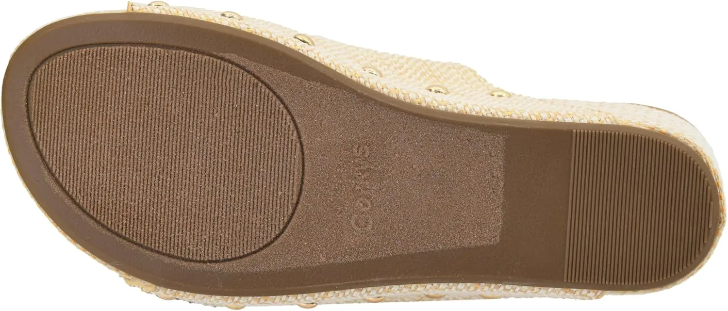 Corkys Footwear Womens Main Squeeze Wedge - Featuring a 2.5-Inch Wedge, Two Fully Adjustable Rhinestone Buckles, Comfortable EVA Insoles for All-Day Wear