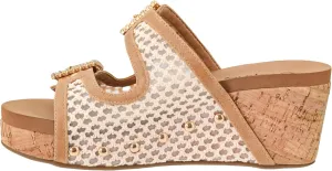 Corkys Footwear Womens Main Squeeze Wedge - Featuring a 2.5-Inch Wedge, Two Fully Adjustable Rhinestone Buckles, Comfortable EVA Insoles for All-Day Wear