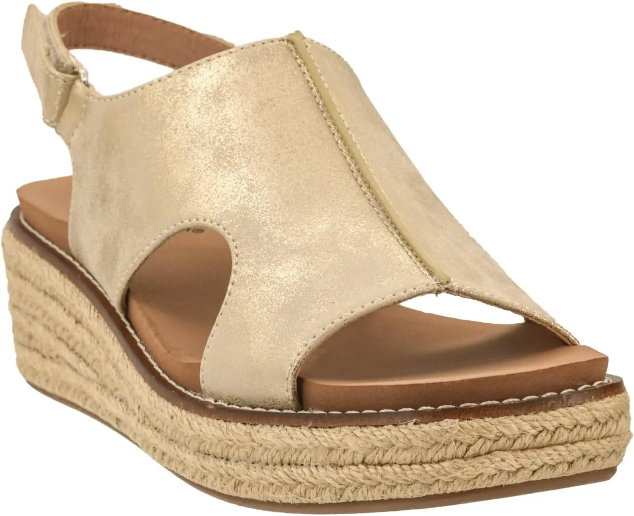 Corkys Footwear Women's Ready Or Not Wedge Sandals with 2-Inch Heel - Comfort-Enhancing EVA Insoles, Hook and Loop Closure, and Stylish Jute Wrapped Bottom Design