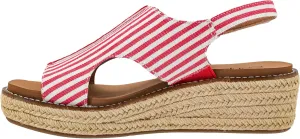 Corkys Footwear Women's Ready Or Not Wedge Sandals with 2-Inch Heel - Comfort-Enhancing EVA Insoles, Hook and Loop Closure, and Stylish Jute Wrapped Bottom Design