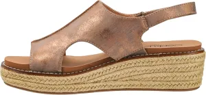 Corkys Footwear Women's Ready Or Not Wedge Sandals with 2-Inch Heel - Comfort-Enhancing EVA Insoles, Hook and Loop Closure, and Stylish Jute Wrapped Bottom Design