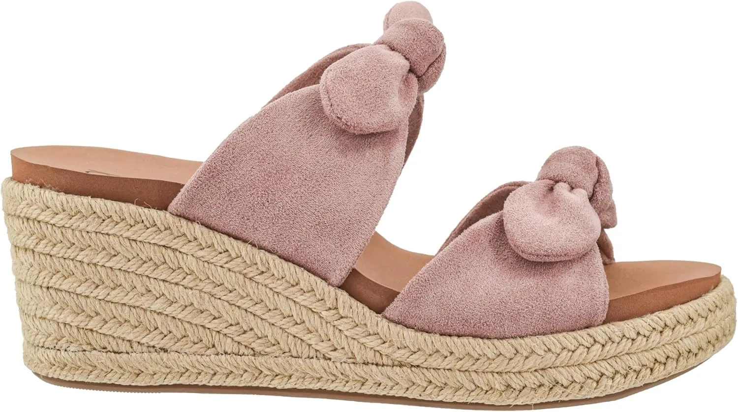 Corkys Footwear Women's Tie The Knot Wedge Sandal - 2.5 Inch Cushioned Wedge, Slip On Closure for Comfort & Style, Perfect for Casual & Dressy Outfits, All Day Wear