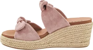 Corkys Footwear Women's Tie The Knot Wedge Sandal - 2.5 Inch Cushioned Wedge, Slip On Closure for Comfort & Style, Perfect for Casual & Dressy Outfits, All Day Wear