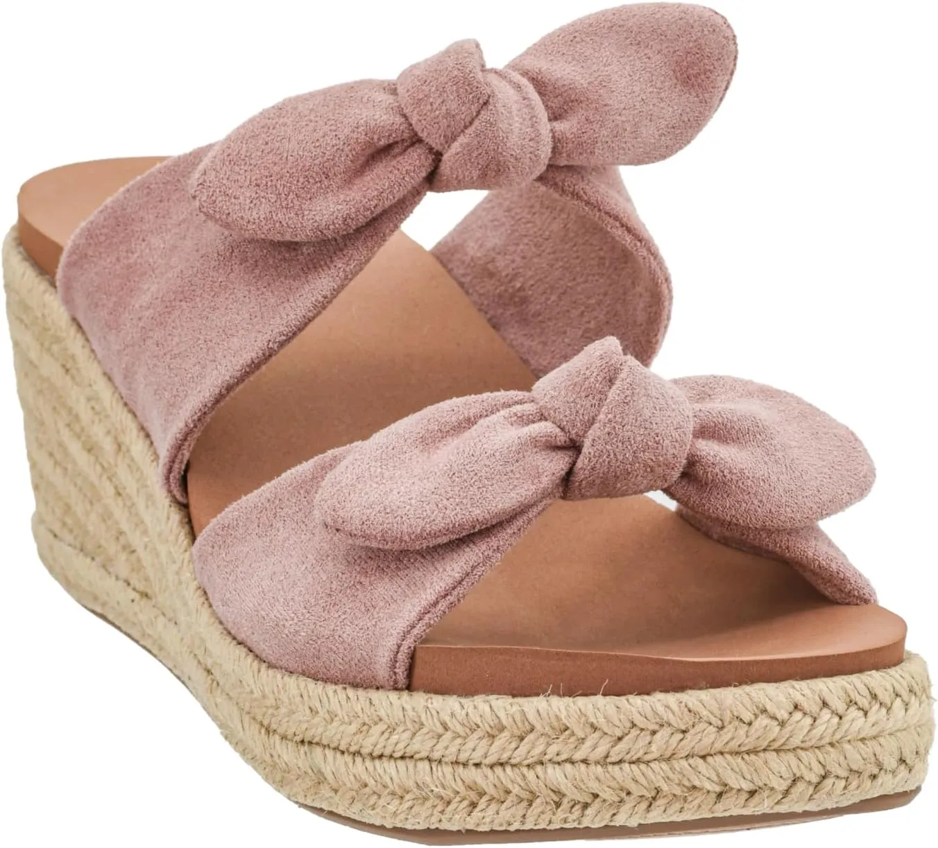 Corkys Footwear Women's Tie The Knot Wedge Sandal - 2.5 Inch Cushioned Wedge, Slip On Closure for Comfort & Style, Perfect for Casual & Dressy Outfits, All Day Wear
