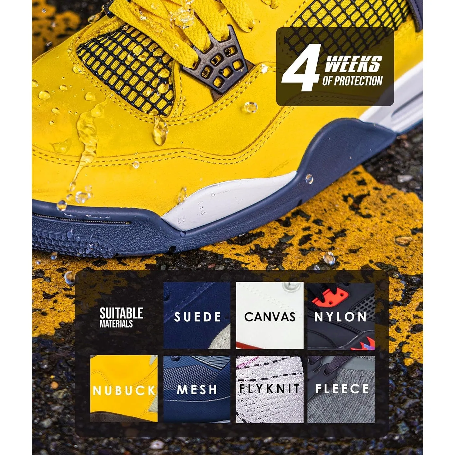 Crep Protect Shoe Protector Spray - 200ml Rain & Stain Waterproof Nano Protection for Sneaker, Leather, Nubuck, Suede & Canvas - One Size
