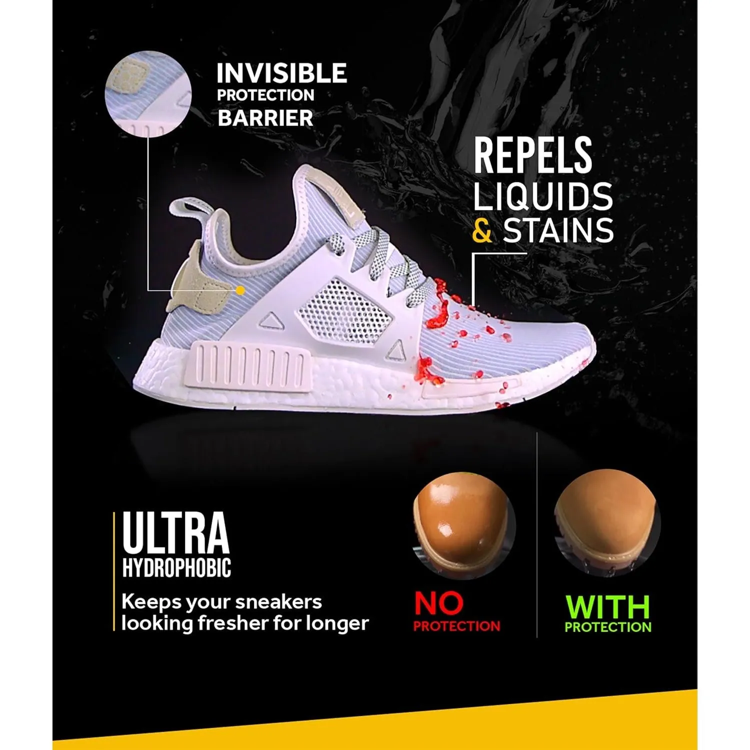 Crep Protect Shoe Protector Spray - 200ml Rain & Stain Waterproof Nano Protection for Sneaker, Leather, Nubuck, Suede & Canvas - One Size