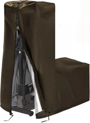 Cross Trainer Cover, Elliptical Trainer Machine Cover, Elliptical Trainer Waterproof & Dustproof Protective Cover for Indoor Outdoor Use 50'' X 25'' X 65''(Brown,140 * 64 * 165cm)