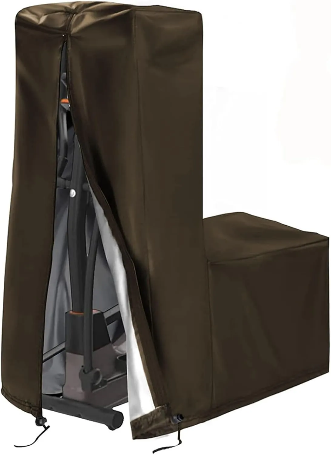 Cross Trainer Cover, Elliptical Trainer Machine Cover, Elliptical Trainer Waterproof & Dustproof Protective Cover for Indoor Outdoor Use 50'' X 25'' X 65''(Brown,140 * 64 * 165cm)