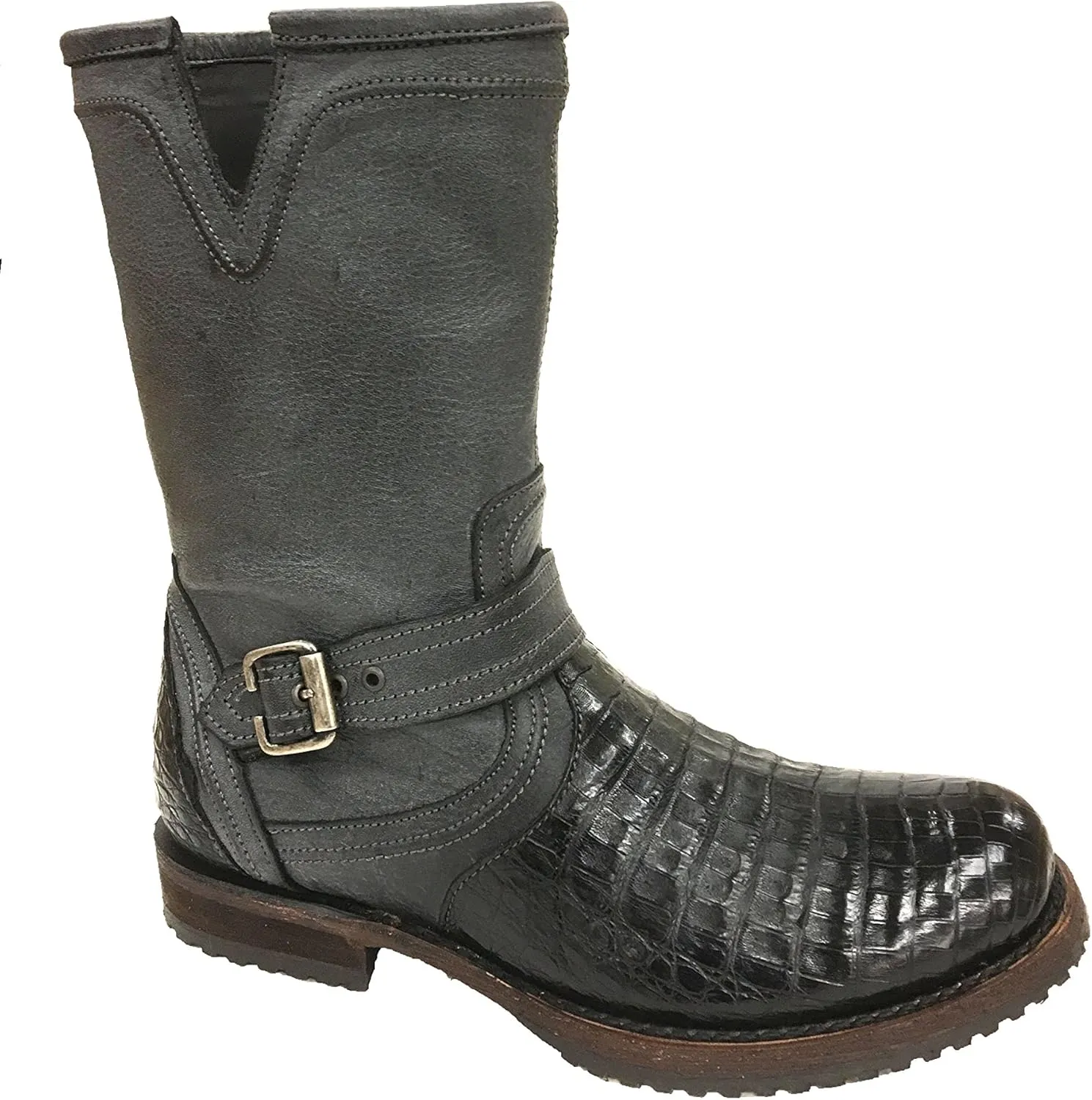 Cuadra Biker Crocodile Boot 2E09FY