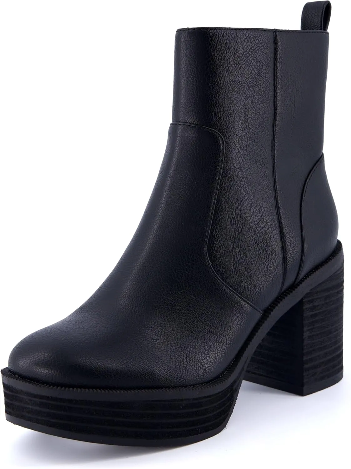 CUSHIONAIRE Women's Festival Platform Block Heel Boot  Memory Foam, Wide Widths Available