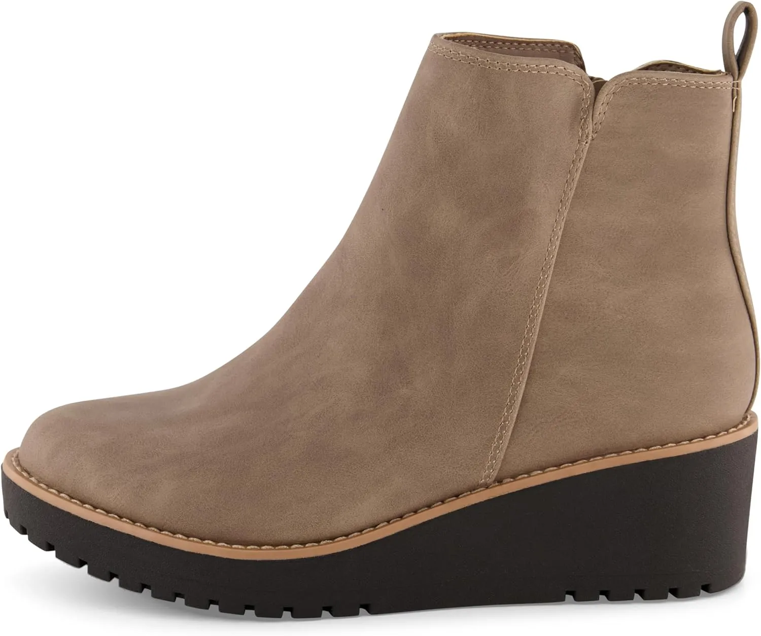 CUSHIONAIRE Women's Ilena wedge boot  Memory Foam, Wide Widths Available