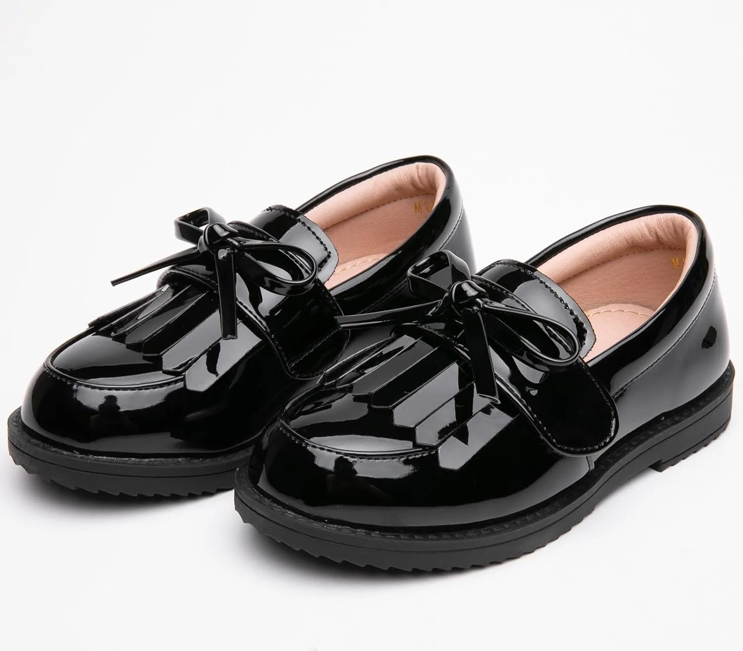 DADAWEN Girl's Loafers Slip On Tassel Oxford Shoes Flats Round Toe School Uniform Dress Shoes (Toddler/Little Kid/Big Kid)
