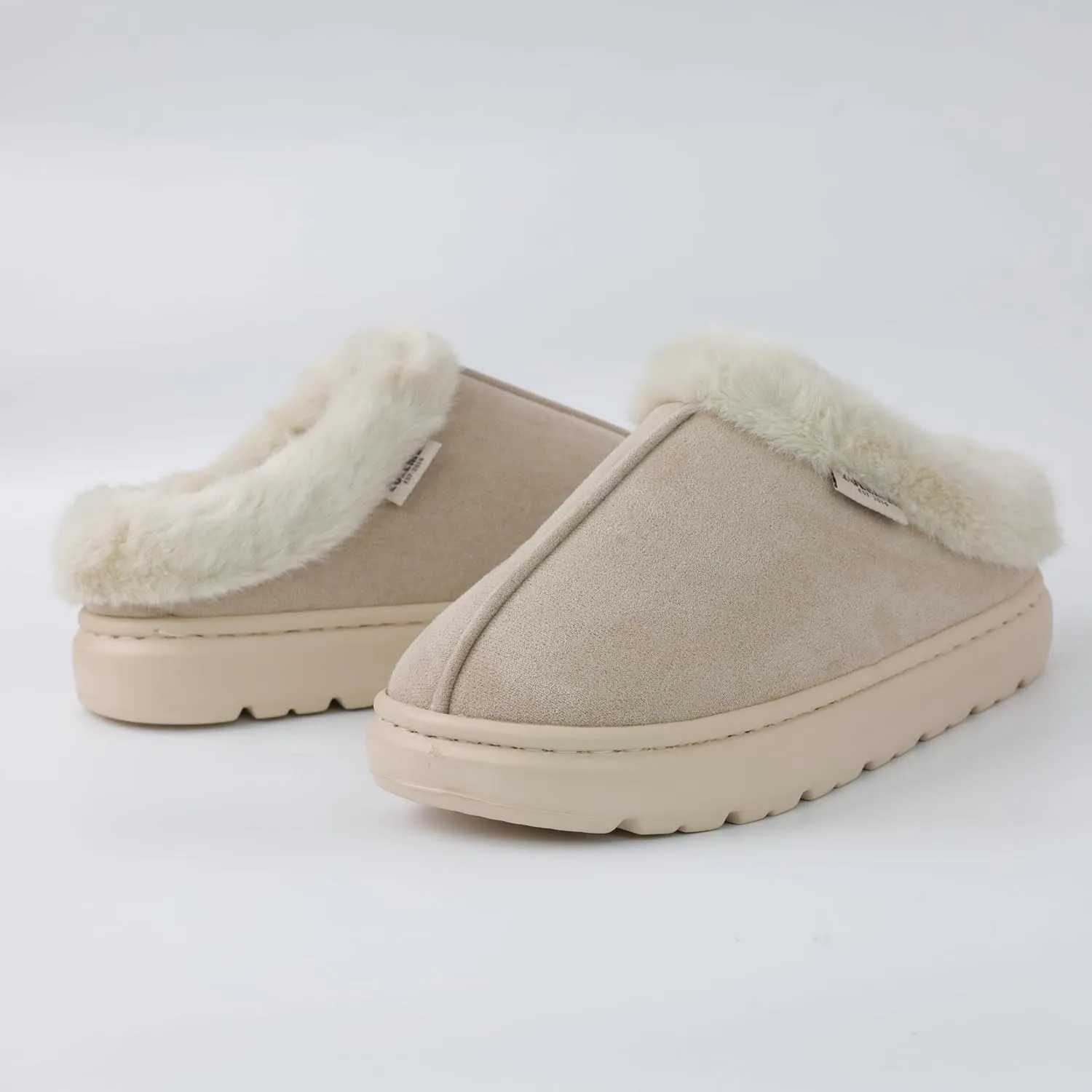 DCLTD Fluffy House Slippers for Women Men Bedroom Shoes Cozy Warm Slip on Indoor and Outdoor Winter Platform Shoes Super Soft Cloud Slippers Christmas Gifts