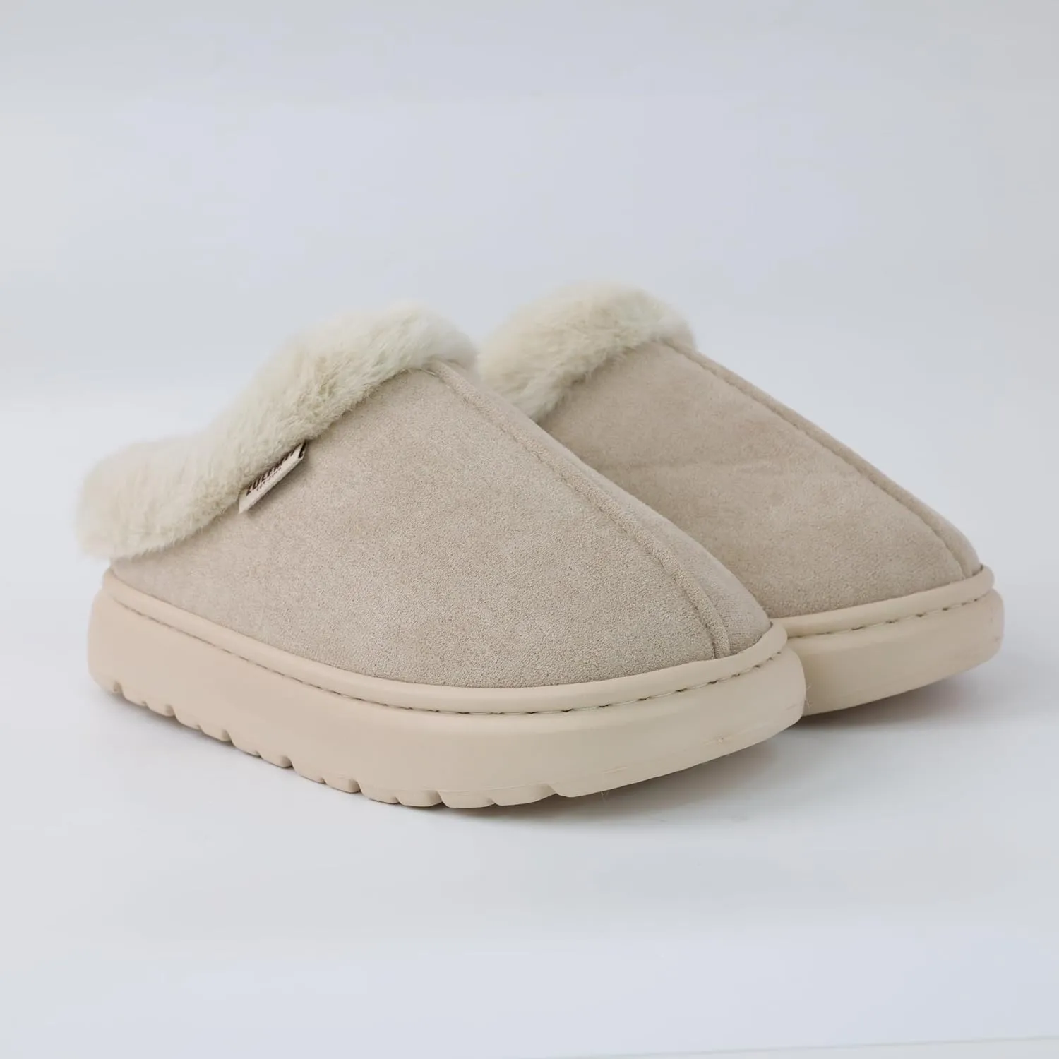 DCLTD Fluffy House Slippers for Women Men Bedroom Shoes Cozy Warm Slip on Indoor and Outdoor Winter Platform Shoes Super Soft Cloud Slippers Christmas Gifts
