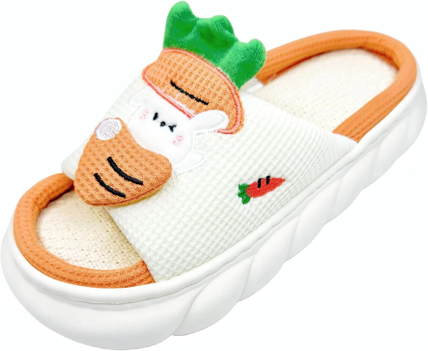 DCLTD Womens Cartoon Animal Slippers Home Linen Slippers Men's and Women's Cartoon Slides Cloud Slippers Super Soft Shoes for Boys and Girls
