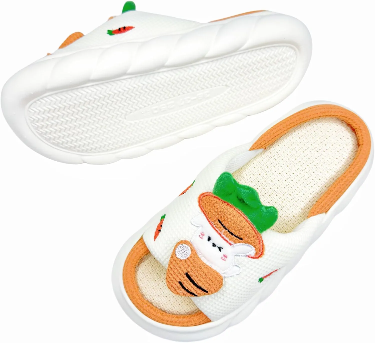 DCLTD Womens Cartoon Animal Slippers Home Linen Slippers Men's and Women's Cartoon Slides Cloud Slippers Super Soft Shoes for Boys and Girls