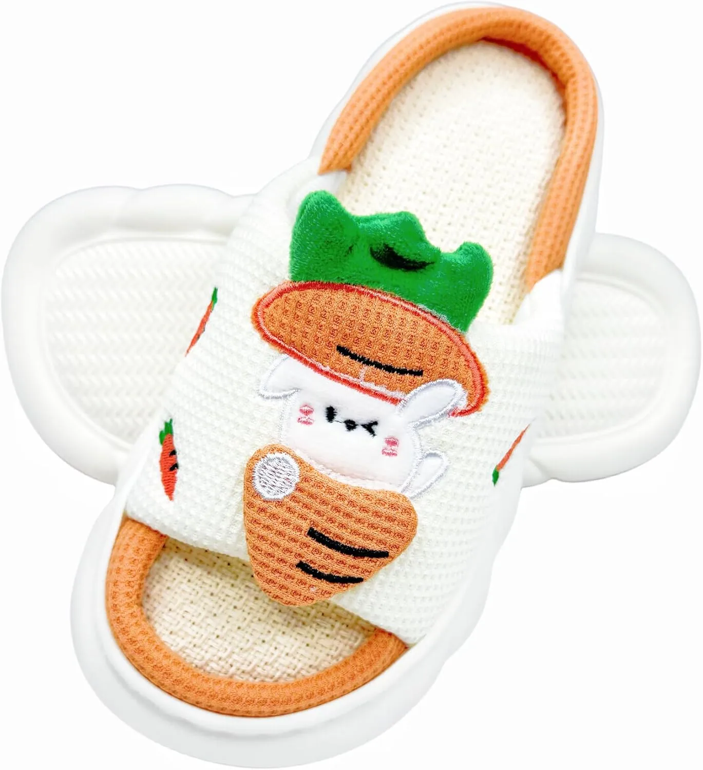 DCLTD Womens Cartoon Animal Slippers Home Linen Slippers Men's and Women's Cartoon Slides Cloud Slippers Super Soft Shoes for Boys and Girls