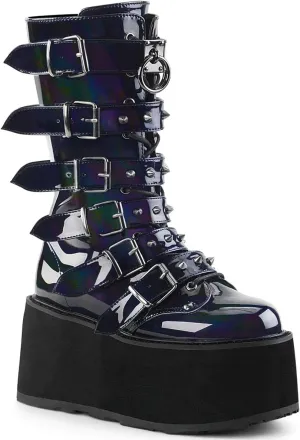 Demonia Women's Damned-225 Mid Calf Boot