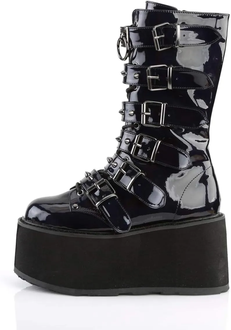Demonia Women's Damned-225 Mid Calf Boot