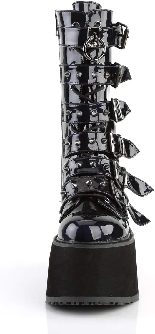 Demonia Women's Damned-225 Mid Calf Boot