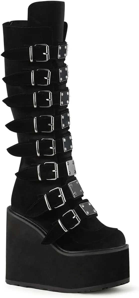 Demonia Women's Swing-815 Knee-High Boots