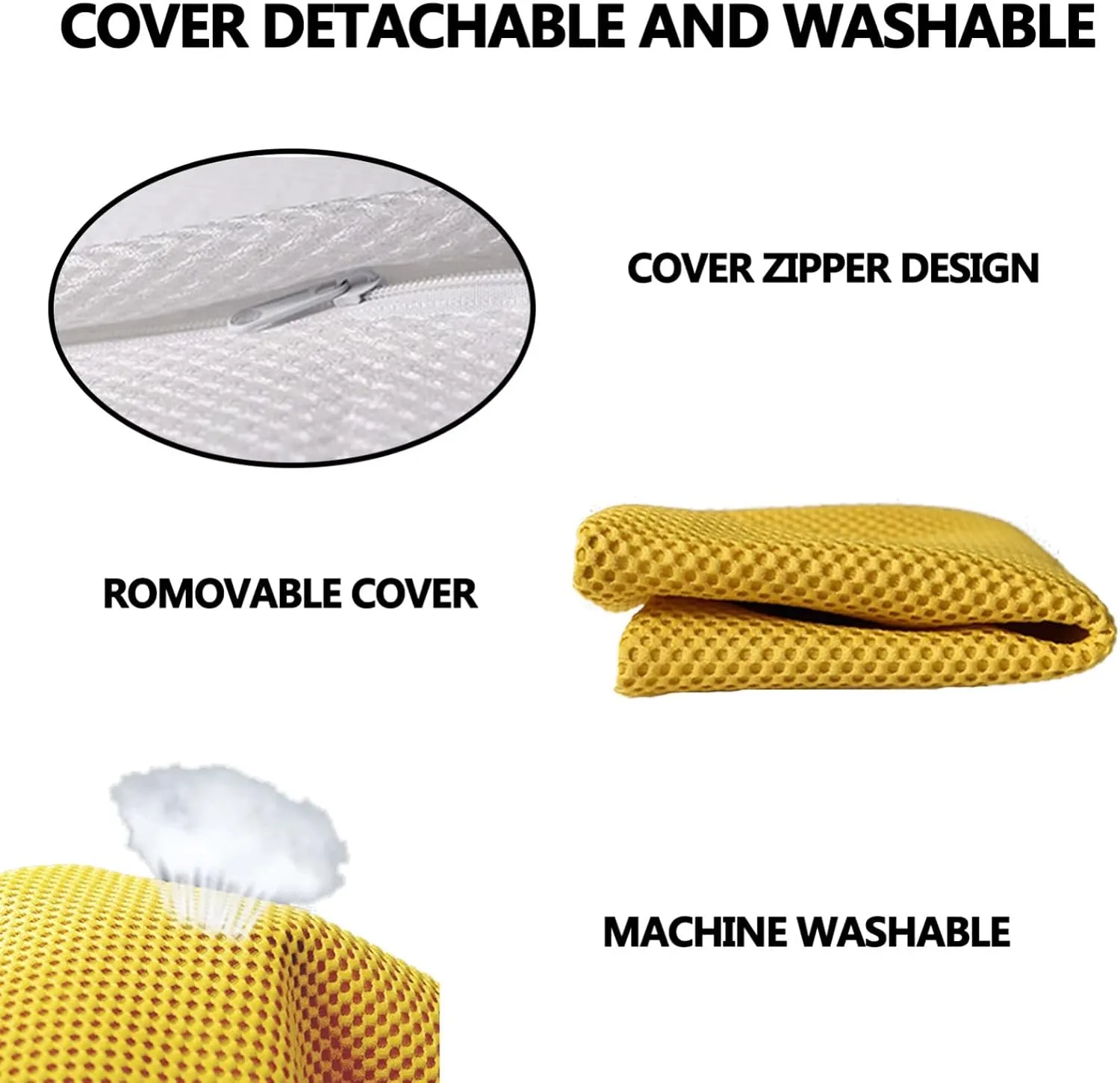 Dining Room Chair Cushion Covers Washable, Chair Seat Cushion Replacement, Summer Breathable Mesh Chair Pads with Ties, U Shaped Kitchen Chair Pads with Anti-Slip Rubber Back Pink