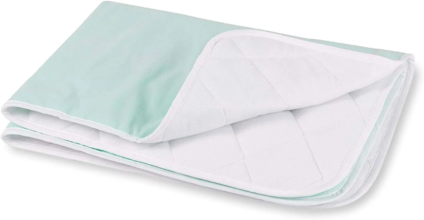 DMI Waterproof Sheet to be Used as a Bed Pad, Bed Liner, Mattress Protector, Pee Pad, Furniture Cover or Seat Protector with Quilted Slide Sheet and 4 Layers of Protection, Without Straps, 36 x 40